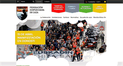 Desktop Screenshot of fedecazagipuzkoa.com